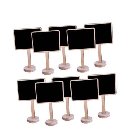 DECORNIJIA 10 Stück Teiliges Mini Kreidetafel mit Ständer aus Holz Wiederbeschreibbare Tafeln für Hochzeit Party und Tischkarten Leichte Schwarze Schilder für Namens und Tischnummern DECORNIJIA 10 Stück Teiliges Mini Kreidetafel mit Ständer aus Holz Wiederbeschreibbare Tafeln für Hochzeit Party und Tischkarten Leichte Schwarze Schilder für Namens und Tischnummern von DECORNIJIA
