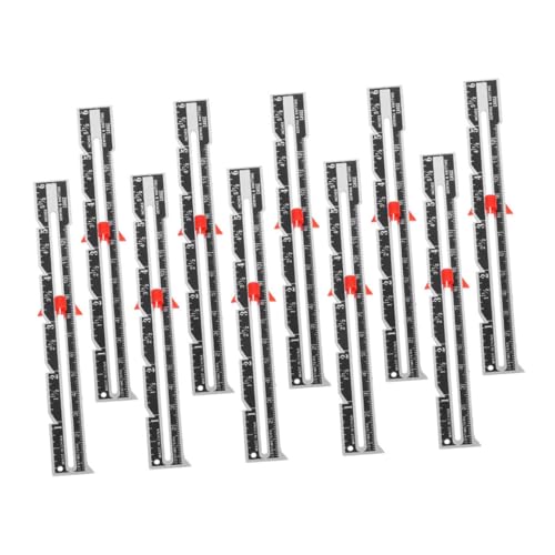 DECORNIJIA 10 Stück Teiliges Nählineal Robustem Aluminium Präzise Nahtführung und Abstandsmaß für Quilten Nähen Basteln für Diy Handarbeiten und Genaue Stoffmessung DECORNIJIA 10 Stück Teiliges Nählineal Robustem Aluminium Präzise Nahtführung und Abstandsmaß für Quilten Nähen Basteln für Diy Handarbeiten und Genaue Stoffmessung von DECORNIJIA