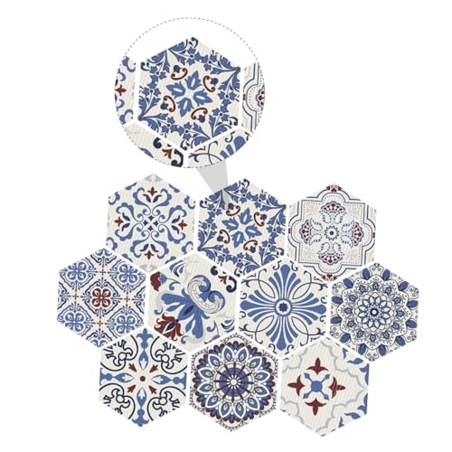 DECORNIJIA 10 Stück Teiliges Sechseckige Rutsch Bodenaufkleber aus Wasserresistente Fliesensticker für Badezimmer und Küche Selbstklebend Sicherer Schutz vor Ausrutschen Glatten Böden DECORNIJIA 10 Stück Teiliges Sechseckige Rutsch Bodenaufkleber aus Wasserresistente Fliesensticker für Badezimmer und Küche Selbstklebend Sicherer Schutz vor Ausrutschen Glatten Böden von DECORNIJIA