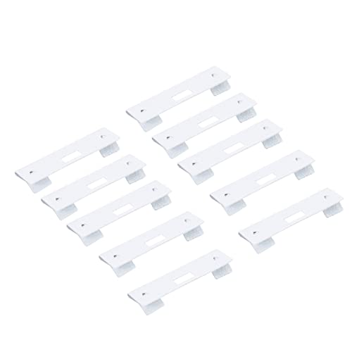 DECORNIJIA 10 Stück Teiliges Set Vertikaljalousien Reparatur Metallklammern Weiß Stabile Befestigung ohne Werkzeug Langlebige Jalousienzubehör Ersatzteile für Fensterrollos Einfache Montage von DECORNIJIA