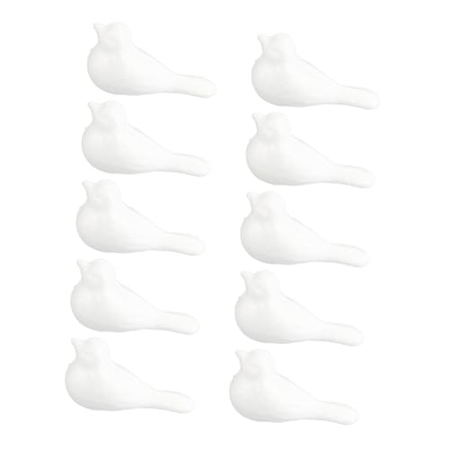 DECORNIJIA 10 Stück Teiliges Weiße Schaumstoff Vogel Dekorationen DIY Basteln Kreativset Fördert Feinmotorik und Fantasie für Weihnachts und Halloween Deko DECORNIJIA 10 Stück Teiliges Weiße Schaumstoff Vogel Dekorationen DIY Basteln Kreativset Fördert Feinmotorik und Fantasie für Weihnachts und Halloween Deko von DECORNIJIA