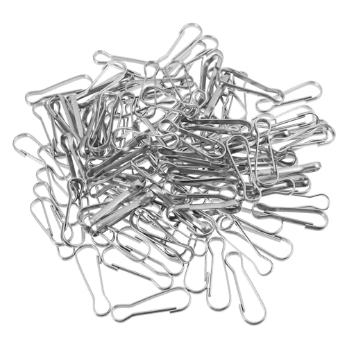 DECORNIJIA 100 Stück Federhaken Metall Federklammern Federhaken Clips für Aufhängen und Präsentation Vielseitig Belastbar Flexibel für Vogelhäuser Dekoration und Lagerung von DECORNIJIA