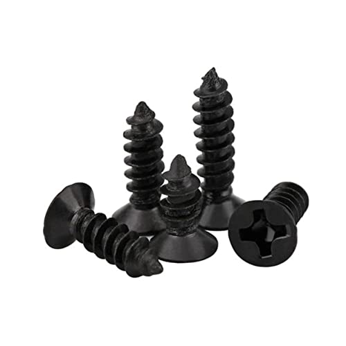 DECORNIJIA 100 Stück Flachkopf Selbstschneidende Schrauben Kreuzschlitz Schwarz für Gipskartonplatten und Holz Hochwertige Befestigungselemente für Trockenbau und Möbel DECORNIJIA 100 Stück Flachkopf Selbstschneidende Schrauben Kreuzschlitz Schwarz für Gipskartonplatten und Holz Hochwertige Befestigungselemente für Trockenbau und Möbel von DECORNIJIA