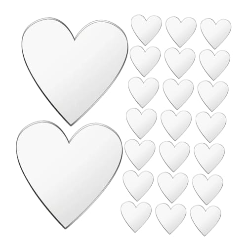 DECORNIJIA 100 Stück Mini Herzspiegel Aufkleber Selbstklebend Romantische Spiegel Deko für Wandkunst DIY Bastelprojekte Scrapbooking Valentinstag DECORNIJIA 100 Stück Mini Herzspiegel Aufkleber Selbstklebend Romantische Spiegel Deko für Wandkunst DIY Bastelprojekte Scrapbooking Valentinstag von DECORNIJIA