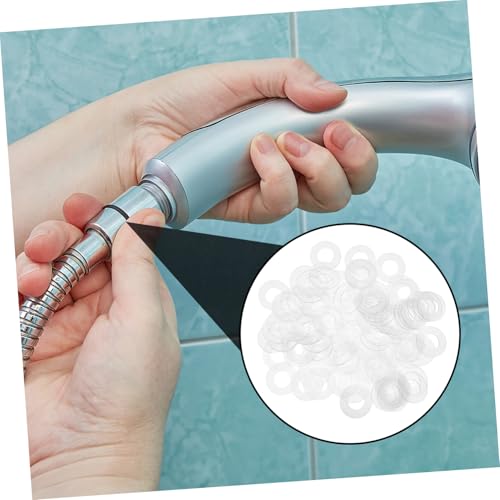 DECORNIJIA 100 Stück PVC Isolierende Flache Unterlegscheiben Transparent Hitzebeständig Dichtung Schrauben Gasket Spacer Für Wasserhahn Rohr Dusche Griff DECORNIJIA 100 Stück PVC Isolierende Flache Unterlegscheiben Transparent Hitzebeständig Dichtung Schrauben Gasket Spacer Für Wasserhahn Rohr Dusche Griff von DECORNIJIA