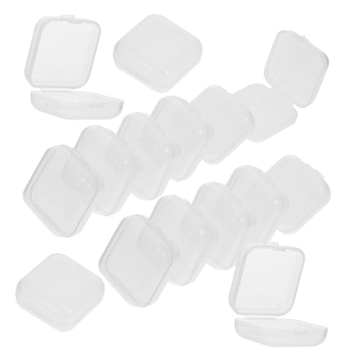 DECORNIJIA 100 Stück Teiliges Multifunktionale Transparente Kunststoff Aufbewahrungsboxen Stapelbar Robust für Schmuck Kleinteile Organizer Umweltfreundlich Langlebig von DECORNIJIA