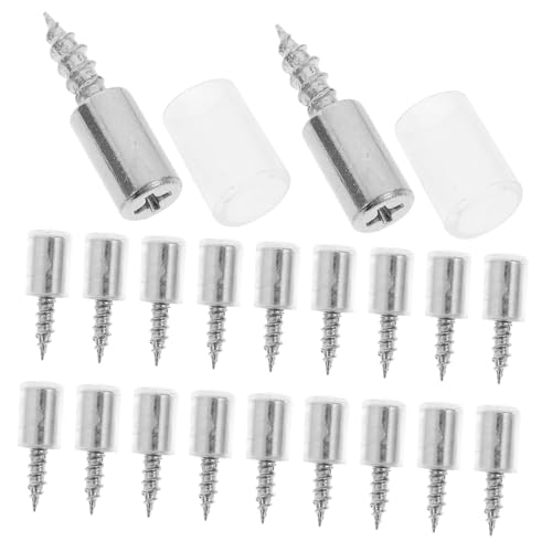 DECORNIJIA 100 Stück Teiliges Selbstschneidende Schrauben mit Gummimanschette für Stabile Befestigung von Laminatschrank Regalträgern Vielseitig Einsetzbar für Küchen Büro und Geschäftsmöbel von DECORNIJIA