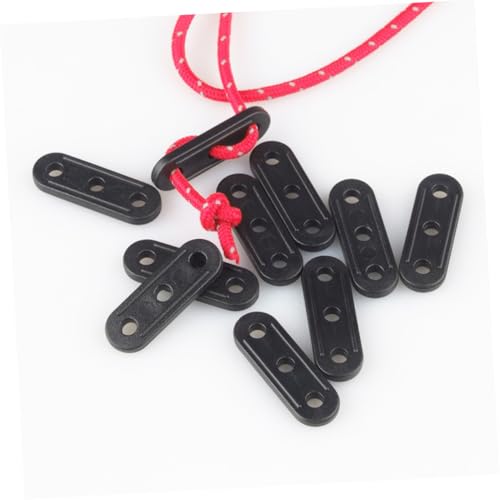 DECORNIJIA 100 Stück Teiliges Zeltzubehör Kunststoff Windseil Spanner mit Löchern Widerstandsfähig Korrosionsbeständig und Einfach Verstellbar Geeignet für Outdoor Camping und von DECORNIJIA