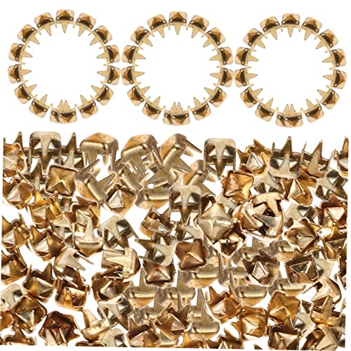 DECORNIJIA 1000Stücke Dekorative Krallenstollen Nieten für DIY Projekte Quadratische Stollen für Hüte Kleidung und Taschen Hochwertigem Metall Installieren Glänzend von DECORNIJIA