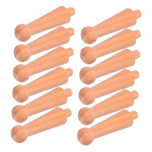 DECORNIJIA 12 Stück Robuste Unbemalte Baluster mit Europäischem Schnitzdesign Präzise Gedrechselt Rustikale Säulen für Weinregal Küchenmöbel und Dekorative Handwerksprojekte von DECORNIJIA