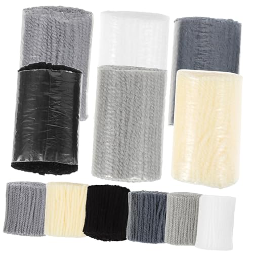 DECORNIJIA 12 Stück Teiliges DIY Latch Hook Garn aus Weicher Dicker Acrylfaser für Teppichknüpferei Kissen und Decken Angenehme Haptik Vielseitig für Handarbeiten und Kreative Bastelprojekte von DECORNIJIA