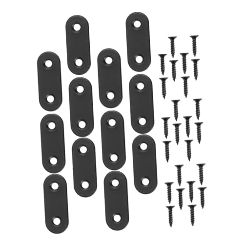 DECORNIJIA 12 Stück Teiliges Edelstahl Flachverbinder Stabile Metall Winkelverbinder mit Schrauben Vielseitige Montageplatten für Möbel Möbelreparatur und Holzverbindungen Rostfrei Schwarz DECORNIJIA 12 Stück Teiliges Edelstahl Flachverbinder Stabile Metall Winkelverbinder mit Schrauben Vielseitige Montageplatten für Möbel Möbelreparatur und Holzverbindungen Rostfrei Schwarz von DECORNIJIA