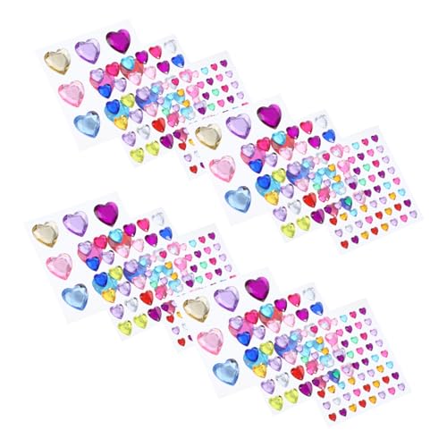 DECORNIJIA 12 Stück Teiliges Herz Strasssteine Selbstklebend Acryl Glitzersteine Herzförmig Romantisch Für Valentinstag DIY Nagelkunst Maniküre Prinzessin Dekoration von DECORNIJIA