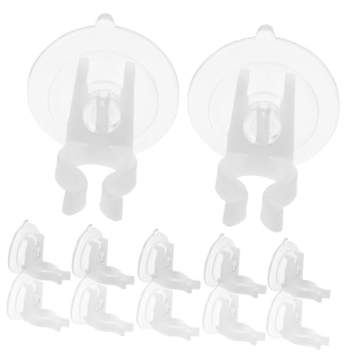 DECORNIJIA 12 Stück Teiliges LED kerzenhalter Starken Pvc saugnäpfen Transparent für Fenster und Glatte Oberflächen Einfach zu Befestigen Geeignet für Elektrische Flammenlose Kerzen von DECORNIJIA