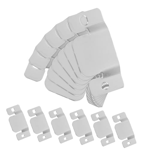 DECORNIJIA 12 Stück Teiliges Metall Sofa Verbindungsclips mit Schrauben Stabile Einfach zu Installierende Möbelverbinder für Sofas Sessel und Liegestühle Sektionale Couchverbinder mit von DECORNIJIA
