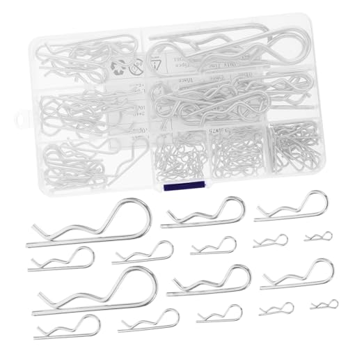 DECORNIJIA 125 Stück Teiliges Edelstahl Sicherungssplinte Federstecker Clips zur Maschinenreparatur Anhängerkupplung und Rasenmäher Rostfrei Zuverlässiger Halt bei Mechanischer Befestigung DECORNIJIA 125 Stück Teiliges Edelstahl Sicherungssplinte Federstecker Clips zur Maschinenreparatur Anhängerkupplung und Rasenmäher Rostfrei Zuverlässiger Halt bei Mechanischer Befestigung von DECORNIJIA