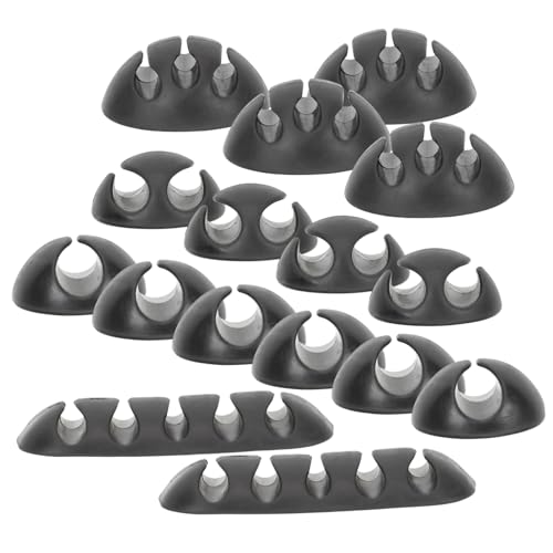 DECORNIJIA 16 Stück Teiliges Kabelclip Selbstklebend Multifunktionale Kabelhalter für Schreibtisch und Zuhause Langlebig Leicht Tragbar zur Organisation von Daten und Ladekabeln von DECORNIJIA