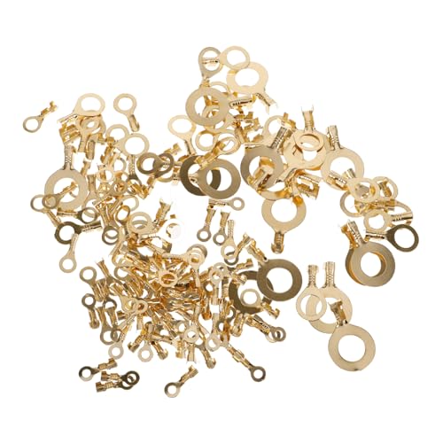 DECORNIJIA 1Satz Ringkabelschuhe Kaltpress Verbinder für Gauge Draht Hochtemperaturbeständig Einfache Installation für Verschiedene Drahtgrößen Geeignet von DECORNIJIA