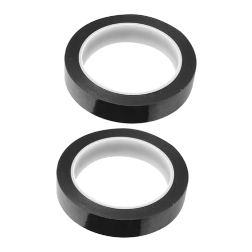 DECORNIJIA 2 Rollen Hitzebeständiges Isolierband Schwarzes Hochtemperatur Klebeband Antihaft Oberfläche Elektrisches Haushaltsklebeband Für Elektronik und Versiegelung von DECORNIJIA