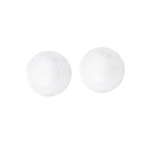 DECORNIJIA 2 STK. Weiße Styroporkugeln für DIY Bastelprojekte Stabile Schaumstoffbälle Runde Dekokugeln für Weihnachten Bastelmaterial Vielseitige Weihnachtsdekoration von DECORNIJIA