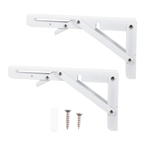 DECORNIJIA 2 STÜCK Klappbare Dreieck Regalhalterung Faltbar Starke Wandstütze für DIY Tischbank Platzsparend Multifunktional Teiliges DECORNIJIA 2 STÜCK Klappbare Dreieck Regalhalterung Faltbar Starke Wandstütze für DIY Tischbank Platzsparend Multifunktional Teiliges von DECORNIJIA