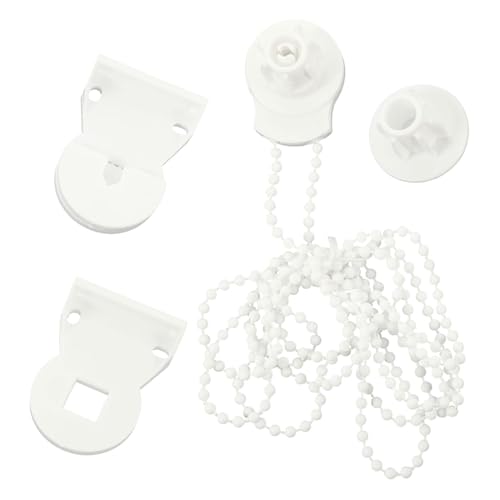 DECORNIJIA 2 Sätze Rolladen Fensterzubehör Rollos Halterung Montagekit mit Feiner Perlenkette Langlebige Klemmträger für Manuelle Rollos Geeignet für Wohn und Arbeitsräume von DECORNIJIA