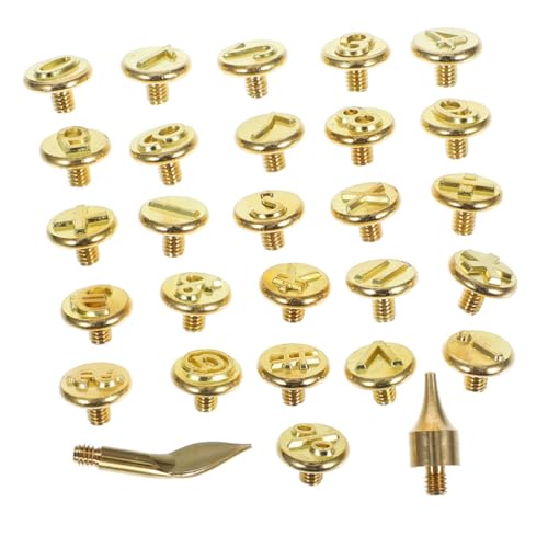 DECORNIJIA 2 Sätze Wood Burning Letter Tips aus Robustem Messing Vollständiges Alphabet für DIY Gravur Tragbares Branding Werkzeug für Holz Leder Papier Präzise Brennspitzen für Kreative DECORNIJIA 2 Sätze Wood Burning Letter Tips aus Robustem Messing Vollständiges Alphabet für DIY Gravur Tragbares Branding Werkzeug für Holz Leder Papier Präzise Brennspitzen für Kreative von DECORNIJIA