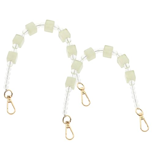 DECORNIJIA 2 Stück Acryl Taschenkette Quadratische Glieder Hellgrün Langlebige Legierung und Acryl Abnehmbare Riemen mit Druckknopf für Umhängetasche Modisches DIY Zubehör für Handtaschen DECORNIJIA 2 Stück Acryl Taschenkette Quadratische Glieder Hellgrün Langlebige Legierung und Acryl Abnehmbare Riemen mit Druckknopf für Umhängetasche Modisches DIY Zubehör für Handtaschen von DECORNIJIA