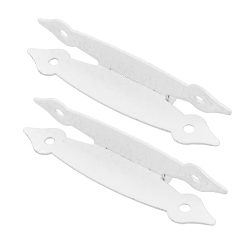 DECORNIJIA 2 Stück Antike Scharniere Förmige Türscharniere für Möbel und Schränke Weiß Robuste Eisenkonstruktion Installieren für Vintage DECORNIJIA 2 Stück Antike Scharniere Förmige Türscharniere für Möbel und Schränke Weiß Robuste Eisenkonstruktion Installieren für Vintage von DECORNIJIA