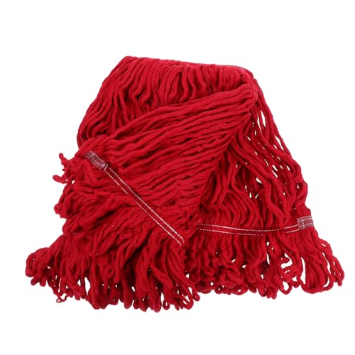 DECORNIJIA 2 Stück Baumwoll Mop Ersatzköpfe Waschbare Abnehmbare Reinigungsköpfe Strapazierfähige Baumwollfasern Schnelltrocknend Fliesen Laminatböden von DECORNIJIA