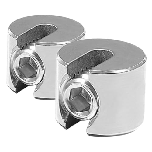 DECORNIJIA 2 Stück Edelstahl Seilklemmen Rostfrei Drahtseilspanner für Garten Zaun und Außenbereich mit Flachem Schlitz Design zur Einfachen Sicheren Befestigung von Spannseilen DECORNIJIA 2 Stück Edelstahl Seilklemmen Rostfrei Drahtseilspanner für Garten Zaun und Außenbereich mit Flachem Schlitz Design zur Einfachen Sicheren Befestigung von Spannseilen von DECORNIJIA