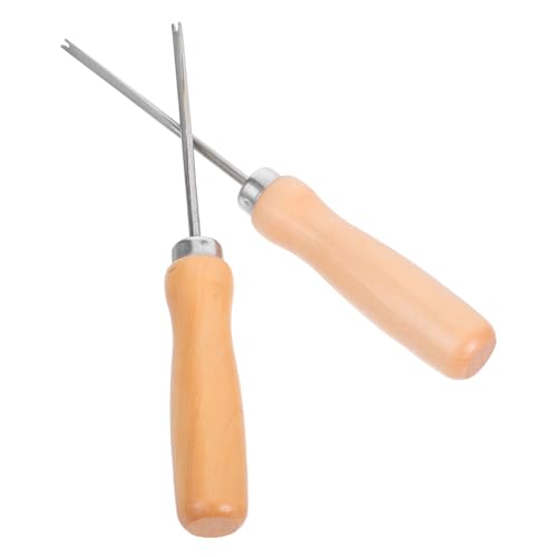 DECORNIJIA 2 Stück Füllnadel mit Langem Holzgriff für Präzises Befüllen von Stofftieren und Kissen Leichtes Sauberes Nähwerkzeug für Handarbeit und Diy-projekte von DECORNIJIA