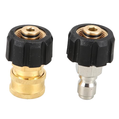 DECORNIJIA 2 Stück Hochdruckreiniger Adapterset Teilig Kupplungen Schnellkupplung Druckschlauch Verbinder für Sicheren und Vielseitigen Einsatz Kompakt und Tragbar DECORNIJIA 2 Stück Hochdruckreiniger Adapterset Teilig Kupplungen Schnellkupplung Druckschlauch Verbinder für Sicheren und Vielseitigen Einsatz Kompakt und Tragbar von DECORNIJIA