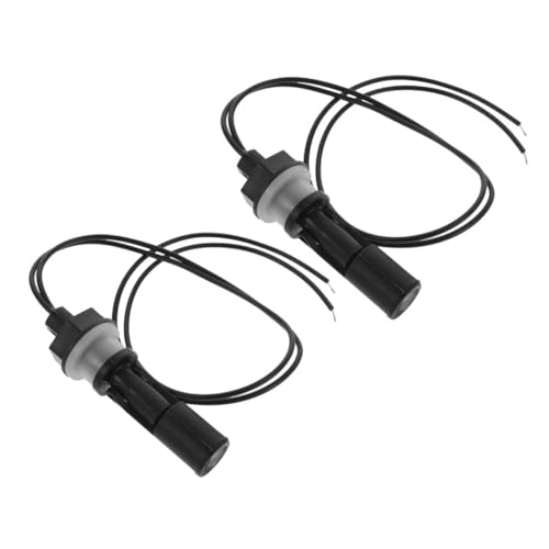 DECORNIJIA 2 Stück Horizontaler Flüssigkeits Schwimmerschalter Schwarzer Wasserstandsensor aus Hitzebeständigem Kunststoff Präzise Seitlich Montiert für Aquarien Pools Fischbecken und von DECORNIJIA