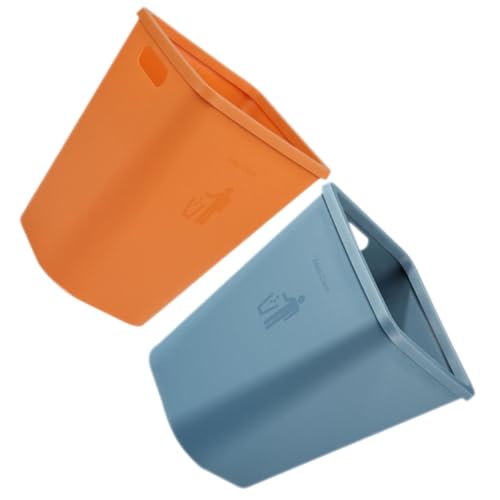 DECORNIJIA 2 Stück Küchen Müllbehälter Große Robuste Abfallbehälter ohne Deckel in Stilvollem Blau und Orange Vielseitiger Stabiler Kunststoff Eimer für Schlafzimmer Bad und Haushalt DECORNIJIA 2 Stück Küchen Müllbehälter Große Robuste Abfallbehälter ohne Deckel in Stilvollem Blau und Orange Vielseitiger Stabiler Kunststoff Eimer für Schlafzimmer Bad und Haushalt von DECORNIJIA