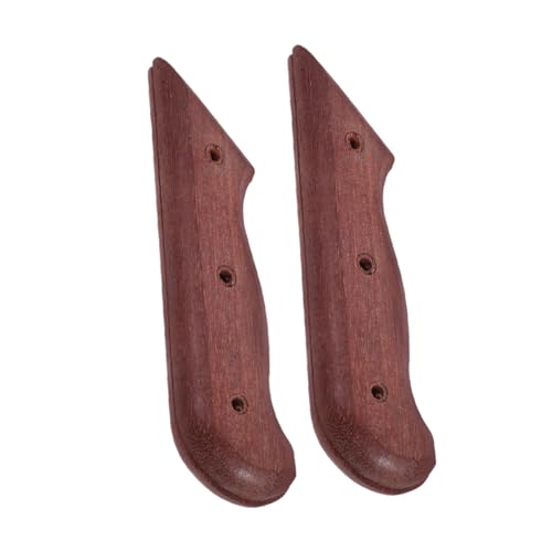 DECORNIJIA 2 Stück Küchenmessergriff Holz Ersatzteile Reparaturwerkzeug für DIY Messer Langlebige Holzgriffe für Präzises Schneiden und Einfache Installation von DECORNIJIA