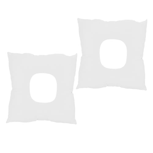 DECORNIJIA 2 Stück Massage Kopfstütze Kissen Weiche Atmungsaktive Gesichtsauflage für Massagebett Ergonomisch rutschfest Leicht und Tragbar für Spa Beauty Salon und Heimanwendung von DECORNIJIA