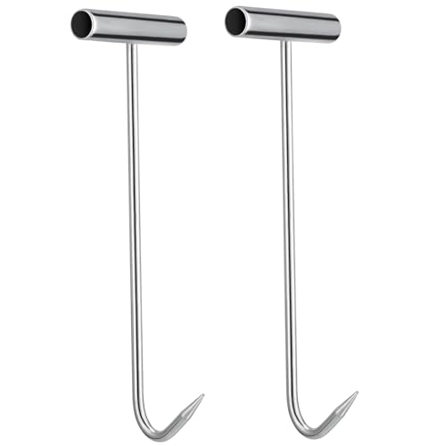 DECORNIJIA 2 Stück Robuster Schachtdeckelhaken aus Eisen Schwerer Hebehaken für Kanaldeckel und Rolltore Multifunktional Sicherer Griff zum Anheben und Schutz der Hände bei Außenarbeiten DECORNIJIA 2 Stück Robuster Schachtdeckelhaken aus Eisen Schwerer Hebehaken für Kanaldeckel und Rolltore Multifunktional Sicherer Griff zum Anheben und Schutz der Hände bei Außenarbeiten von DECORNIJIA