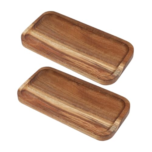 DECORNIJIA 2 Stück Rustikales Teiliges Holztablett Stabiles Servierbrett für Frühstück Snacks und Obst Multifunktionales Küchen und Buffettablett aus Robustem Holzmaterial DECORNIJIA 2 Stück Rustikales Teiliges Holztablett Stabiles Servierbrett für Frühstück Snacks und Obst Multifunktionales Küchen und Buffettablett aus Robustem Holzmaterial von DECORNIJIA