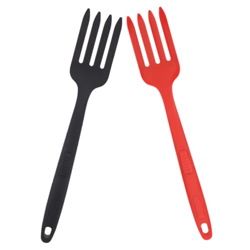 DECORNIJIA 2 Stück Silikon Küchen Gabel Hitzebeständig Spülmaschinenfest Rutschfester Griff Multifunktionale Spaghetti Gabel für Kochen Geeignet für Haushalt Restaurant Camping DECORNIJIA 2 Stück Silikon Küchen Gabel Hitzebeständig Spülmaschinenfest Rutschfester Griff Multifunktionale Spaghetti Gabel für Kochen Geeignet für Haushalt Restaurant Camping von DECORNIJIA
