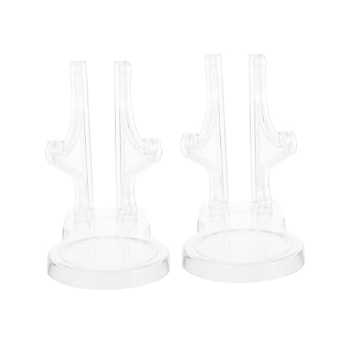 DECORNIJIA 2 Stück Tassenständer Transparenter Saucer Display Organizer für Kaffeetassen und Teller Platzsparend Robust und Vielseitig für Küche und Esszimmer Geeignet von DECORNIJIA