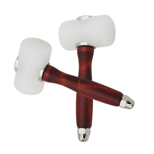 DECORNIJIA 2 Stück Teiliges DIY Lederschlagwerkzeug mit Holzgriff Doppelseitiger Nylonhammer für Präzises Stempeln Stanzen und Nähen von Lederhandwerk Robustes Komfortables Werkzeug für Hobby DECORNIJIA 2 Stück Teiliges DIY Lederschlagwerkzeug mit Holzgriff Doppelseitiger Nylonhammer für Präzises Stempeln Stanzen und Nähen von Lederhandwerk Robustes Komfortables Werkzeug für Hobby von DECORNIJIA
