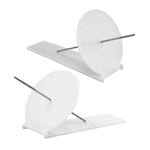 DECORNIJIA 2 Stück Teiliges DIY Sonnenuhr bausatz für Interaktives Wissenschaftsexperiment Handgefertigte Sonnenuhr Pädagogisches Lernspielzeug zur Zeitmessung und Erdbewegung Fördert von DECORNIJIA