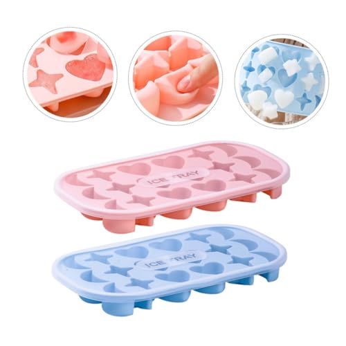 DECORNIJIA 2 Stück Teiliges Eiswürfelform Deckel Fächer Bpa freies Pp silikon Cartoon design für Getränke Cocktails Desserts Praktische und Geruchsfreie Gefrierform in Blau DECORNIJIA 2 Stück Teiliges Eiswürfelform Deckel Fächer Bpa freies Pp silikon Cartoon design für Getränke Cocktails Desserts Praktische und Geruchsfreie Gefrierform in Blau von DECORNIJIA