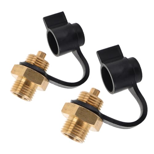 DECORNIJIA 2 Stück Teiliges Luftentlüftungsventil aus Robustem Material Gasdruckregler für Lufttankanschluss Auslaufsichere Entlüfterventile für Luftkompressor und Zylinderschlauch Einfache von DECORNIJIA