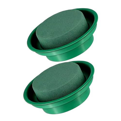 DECORNIJIA 2 Stück Teiliges Runde Steckmasse mit Schale Hoher Wasserspeicher Blumenschwamm für Frische Blumenarrangements Leicht Langlebig für DIY Floristik und Hochzeit Dekorationen DECORNIJIA 2 Stück Teiliges Runde Steckmasse mit Schale Hoher Wasserspeicher Blumenschwamm für Frische Blumenarrangements Leicht Langlebig für DIY Floristik und Hochzeit Dekorationen von DECORNIJIA