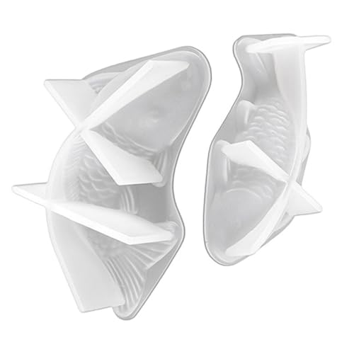 DECORNIJIA 2 Stück Teiliges Silikonform Fischform Flexibel und Wiederverwendbar für DIY Kerzen Seifen Gießen Langlebig und Hitzebeständig zum Basteln und Dekorieren von DECORNIJIA