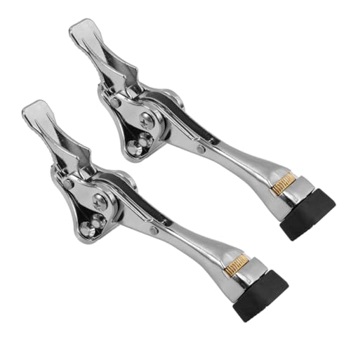 DECORNIJIA 2 Stück Verstellbare Kick Down Türstopper Gummispitze Robuste Türhalter für Innenbereich Fußbetätigte Türfeststeller für Zuhause und Büro von DECORNIJIA