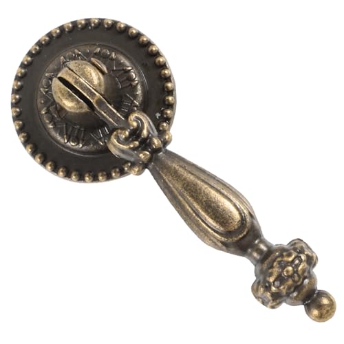 DECORNIJIA 2 Stück Vintage Schrankgriff aus Zinklegierung im Antikstil Einzelnes als Türknopf und Schubladengriff für Küchen Möbel und Kleiderschränke Einfache Montage Dekoratives Design von DECORNIJIA