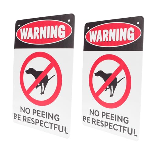 DECORNIJIA 2 Stück Warnschild Hundepinkelei Retro Schild für Garten Plätze Warnung für Hundebesitzer aus Eisenblech Gefertigt DECORNIJIA 2 Stück Warnschild Hundepinkelei Retro Schild für Garten Plätze Warnung für Hundebesitzer aus Eisenblech Gefertigt von DECORNIJIA